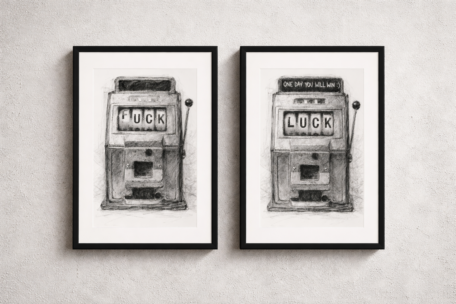 LUCKY PUNCH: FUCK & LUCK 2 x 30cm x 40cm € 643,-